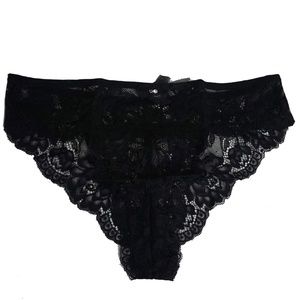 ADORE ME | Lace Black Panties with Crystal Bow